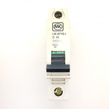 MK Electric LN8710s C10 10A 10 Amp MCB Circuit Breaker Type C